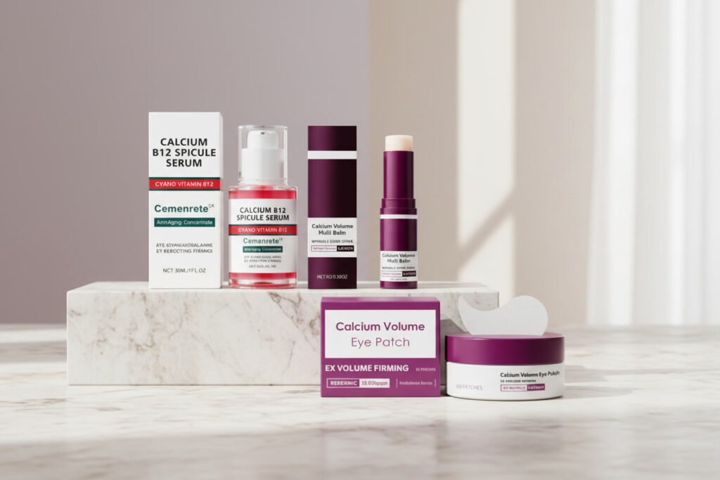 calcium skincare set anti aging for fine lines & dark circles