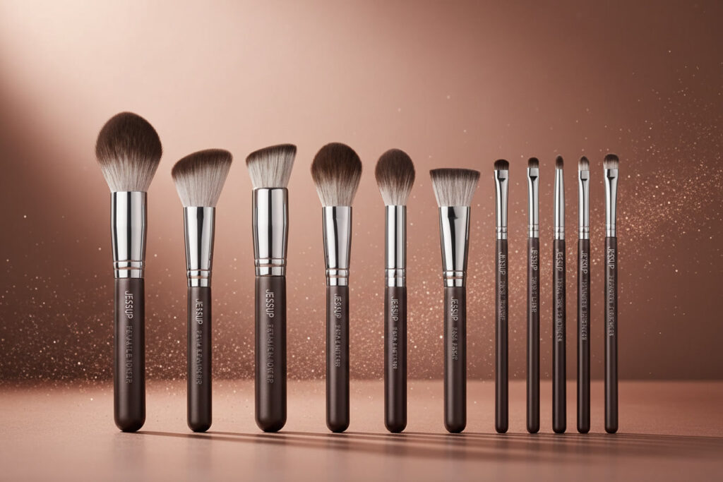 jessup makeup brushes set review soft professional brush set for flawless makeup