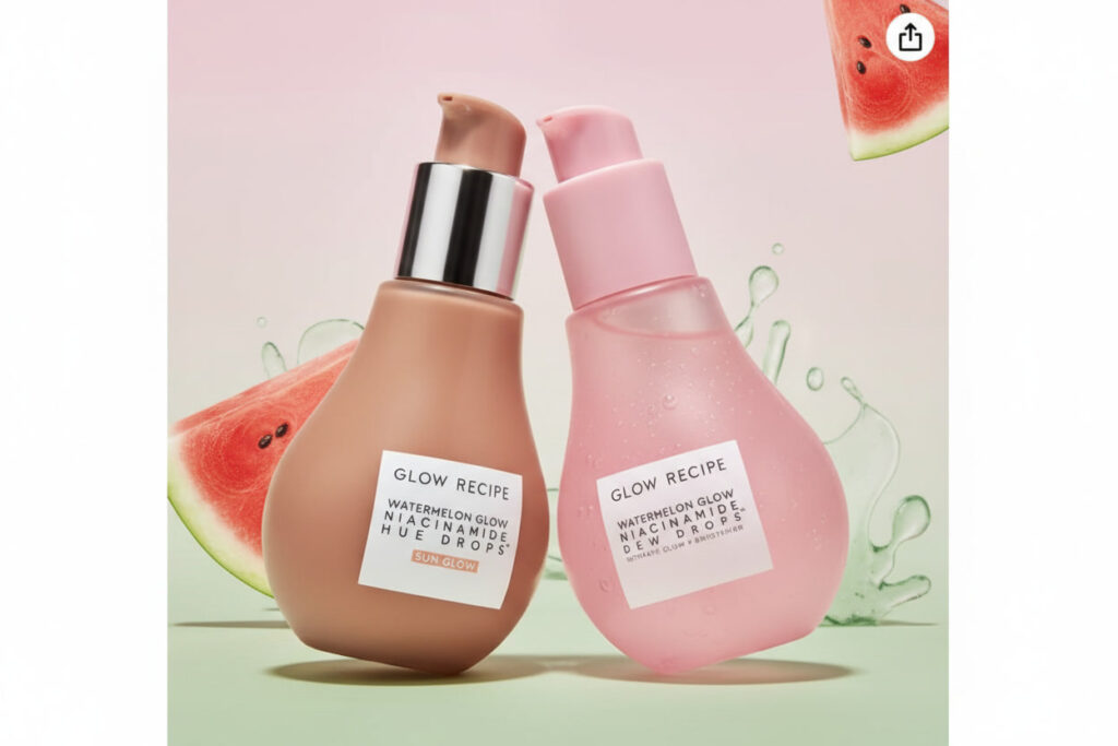 Niacinamide Serum That Gives Real Dewy Glow Fast glow recipe watermelon niacinamide serum dew drops 40ml bottle for dewy glowing skin
