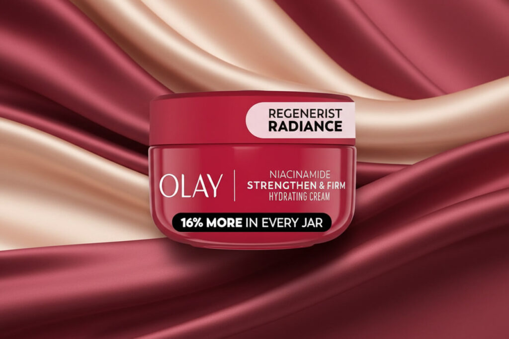 Olay Niacinamide Face Moisturizer — Real Results olay regenerist radiance niacinamide face moisturizer 2oz jar on white background
