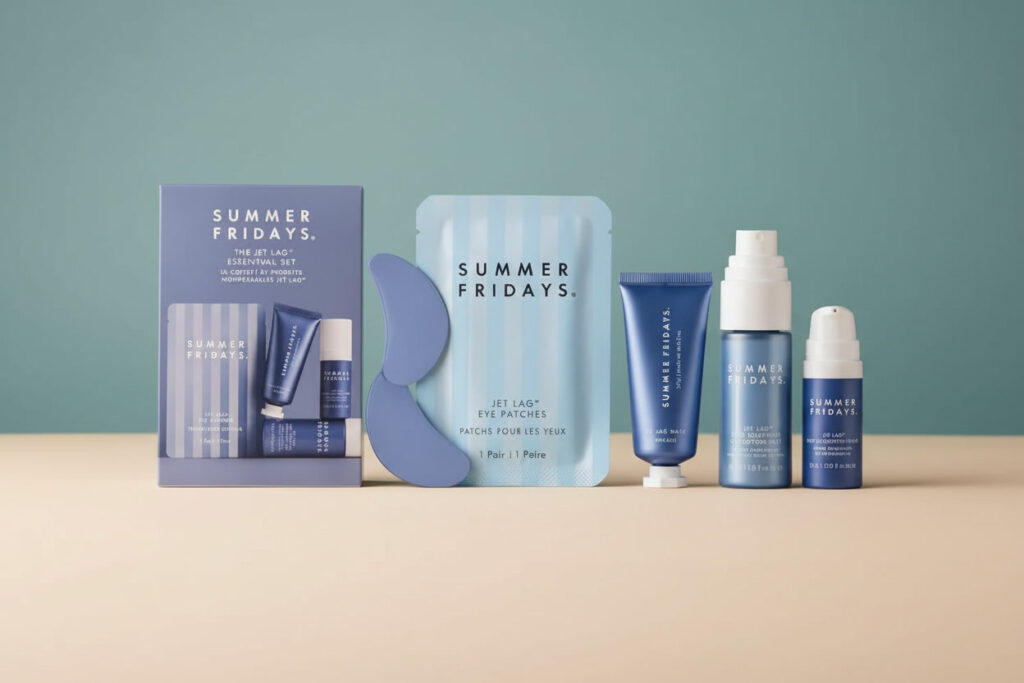 Summer Fridays Jet Lag Mask Set Review – Worth It? summer fridays jet lag essentials mini skincare set with mask, eye patches, serum, and hydration mist