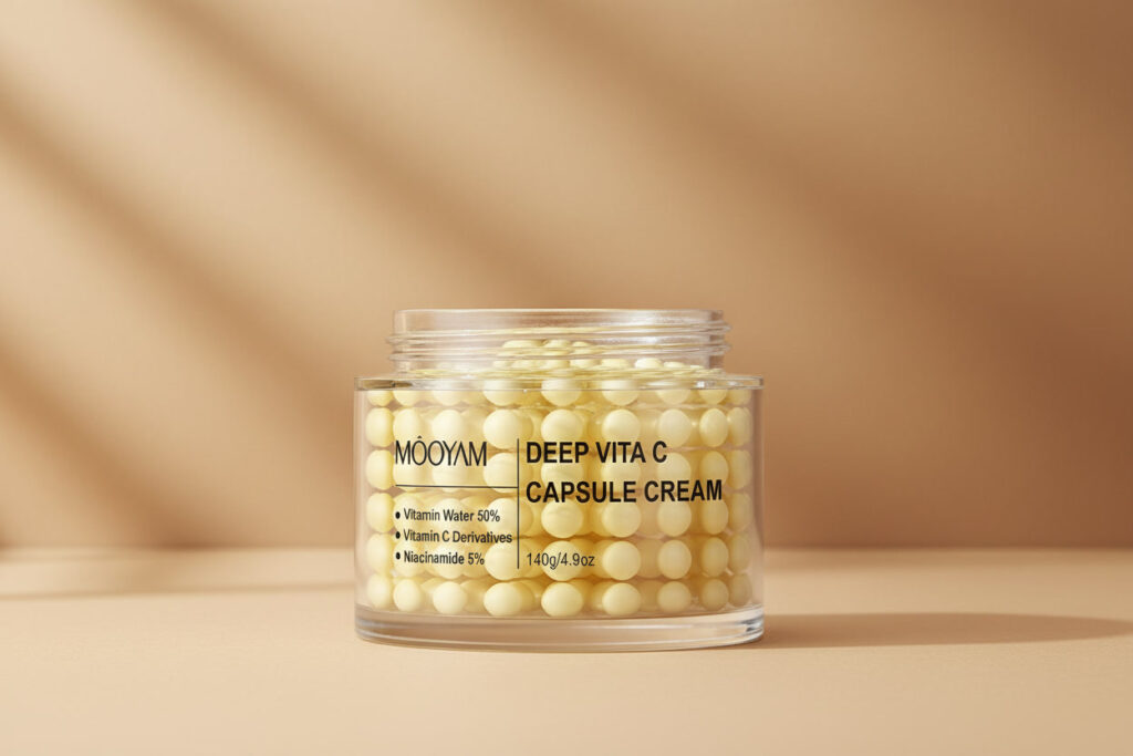 vitamin c capsule face cream for dry dull skin hydration and brightening