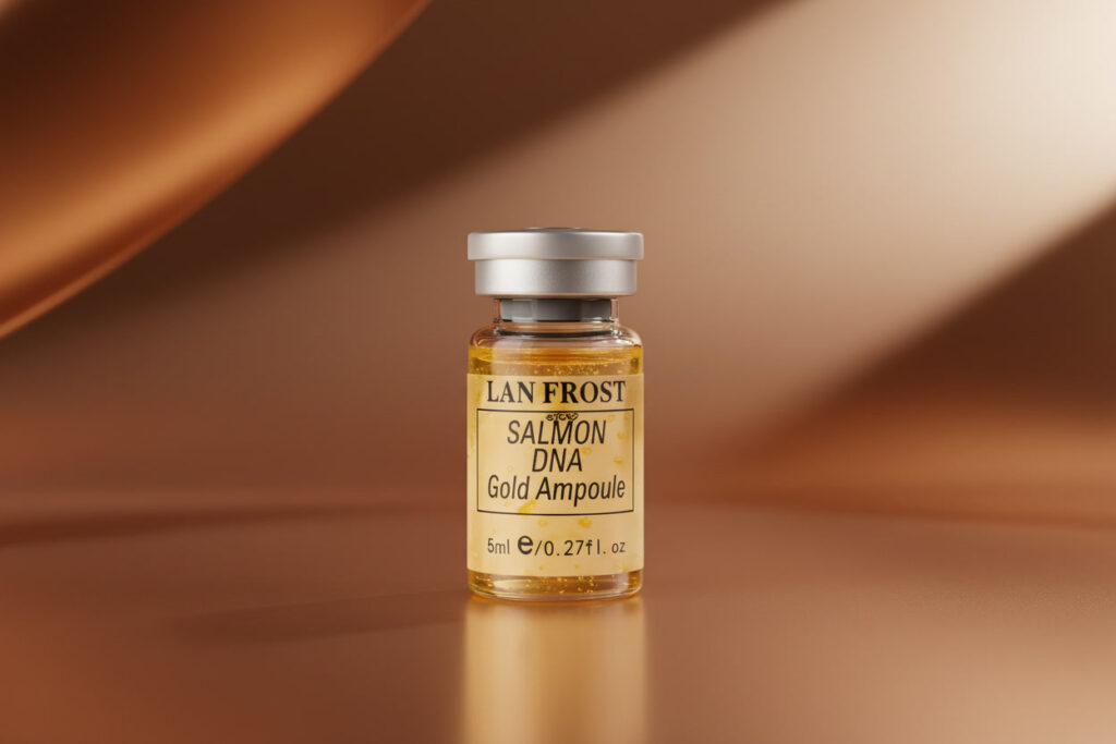 salmon dna serum bottle for dry dull skin hydration