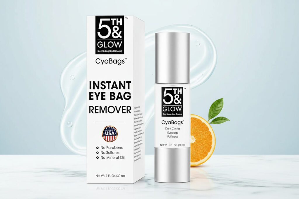 Under Eye Bag Remover Serum 5 Real Results Fast 5th & glow cyabags under eye bag remover serum with hyaluronic acid and vitamin c for puffy eyes