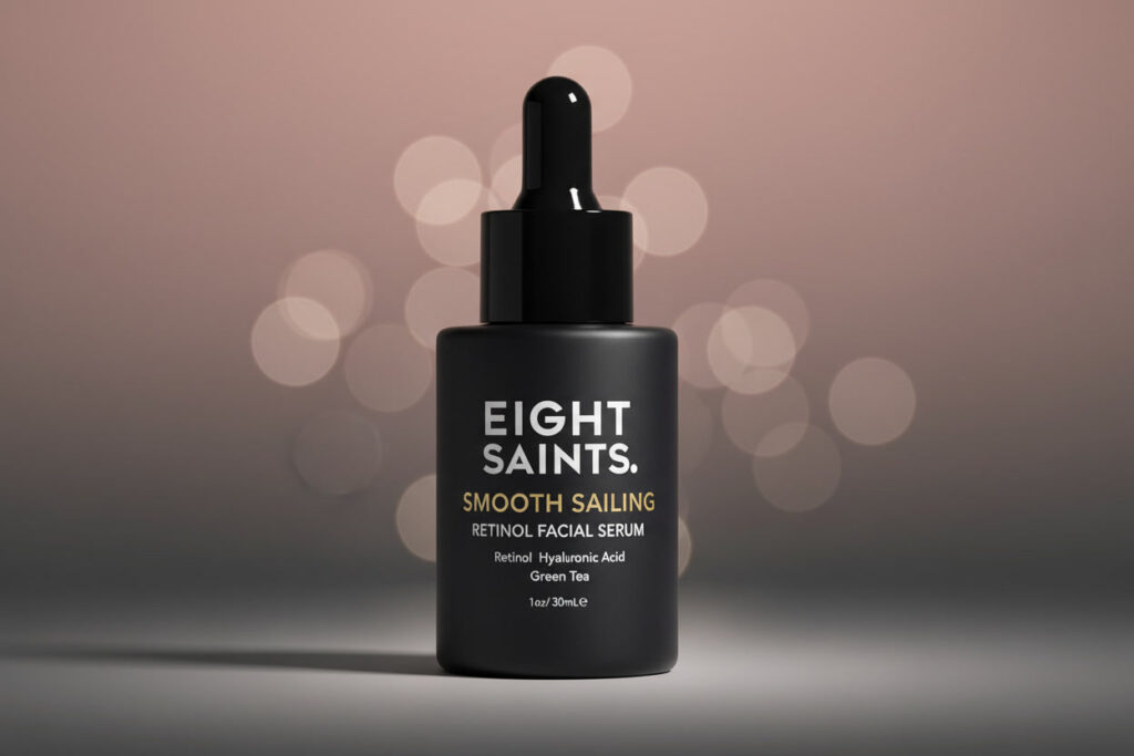 Retinol Serum Results: What 8 Weeks Really Looks Like eight saints retinol serum with hyaluronic acid and green tea for anti aging face treatment