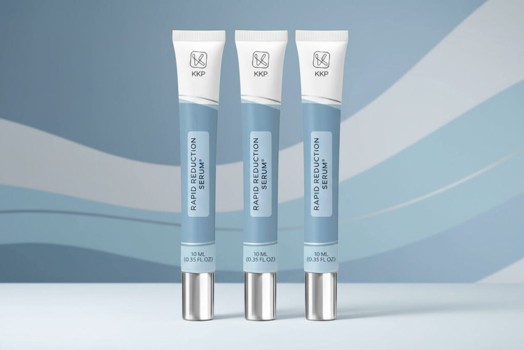 Rapid Reduction Eye Serum: 3 Real Results Fast kkp rapid reduction eye serum with brush applicator for under eye bags and dark circles