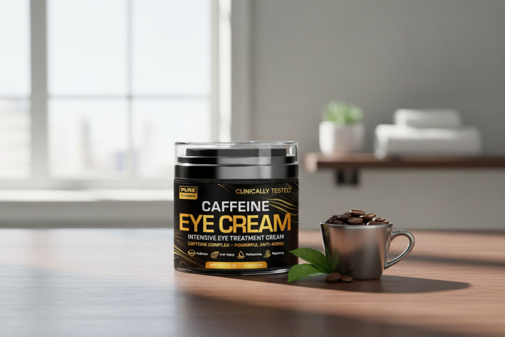 Caffeine Eye Cream: 5 Real Results You'll Notice pure research caffeine eye cream for dark circles and puffiness – lightweight under eye treatment
